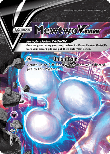 Mewtwo V-UNION, SWSH Black Star Promos SWSH159