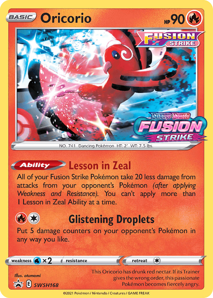 Oricorio, SWSH Black Star Promos SWSH168