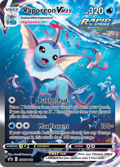 Vaporeon VMAX, SWSH Black Star Promos SWSH182