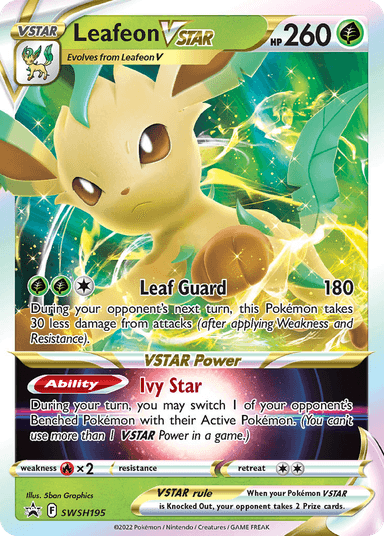 Leafeon VSTAR, SWSH Black Star Promos SWSH195