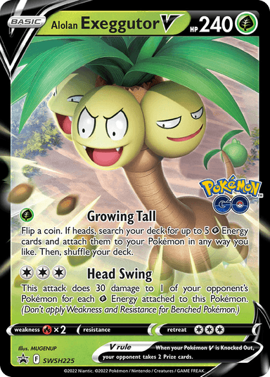 Alolan Exeggutor V, SWSH Black Star Promos SWSH225