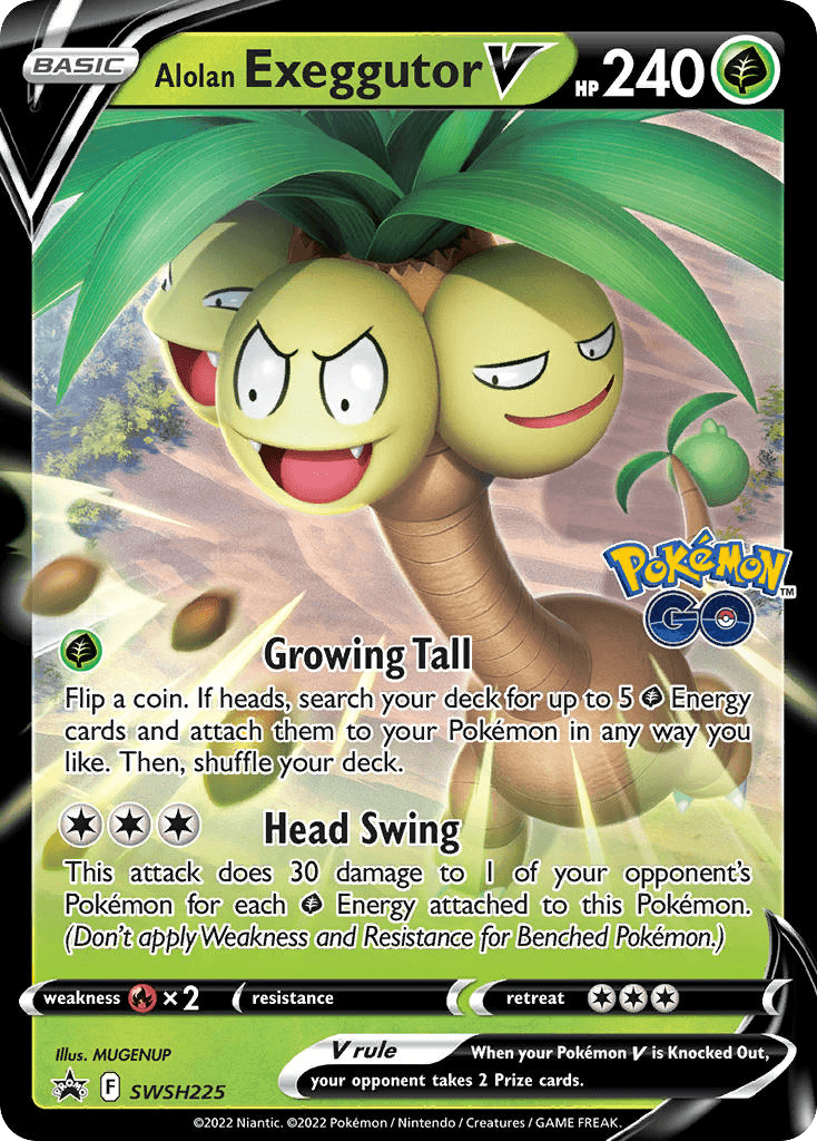Alolan Exeggutor V, SWSH Black Star Promos SWSH225