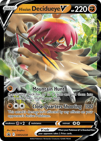 Hisuian Decidueye V, SWSH Black Star Promos SWSH238