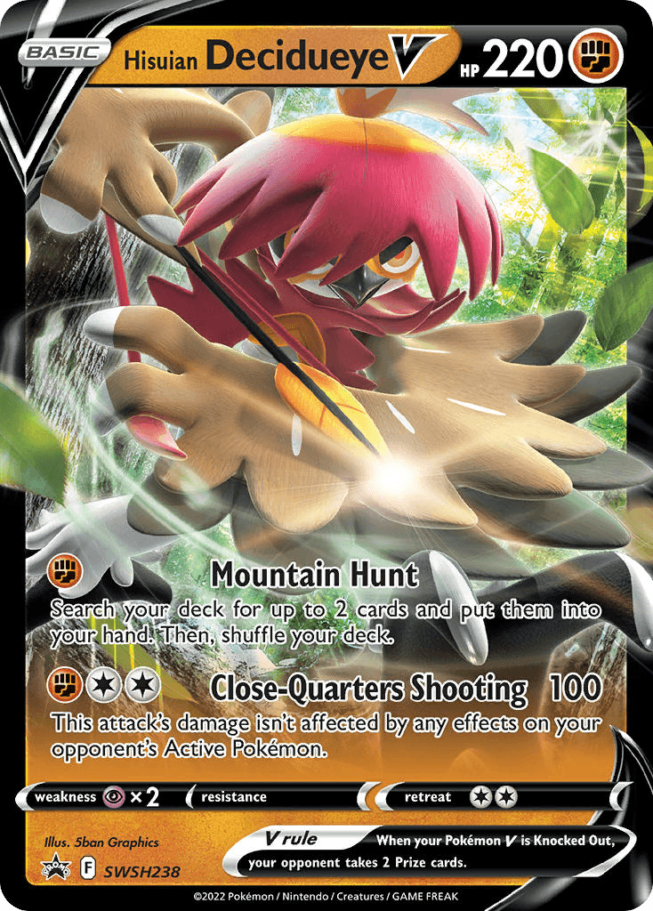 Hisuian Decidueye V, SWSH Black Star Promos SWSH238