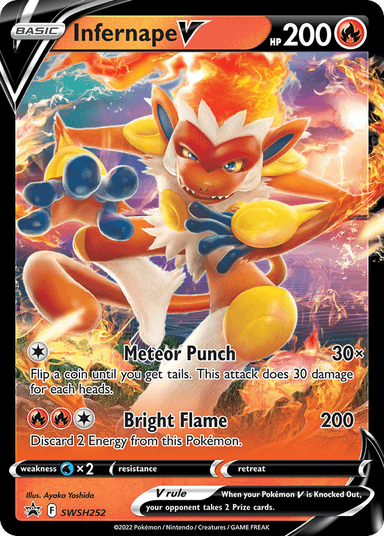 Infernape V, SWSH Black Star Promos SWSH252