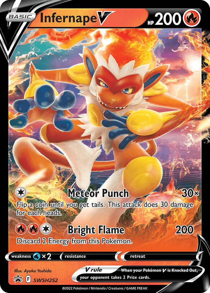 Infernape V, SWSH Black Star Promos SWSH252