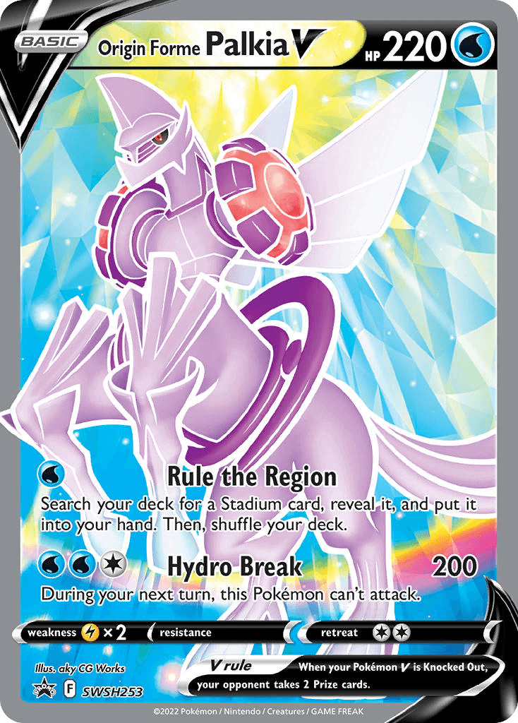 Origin Forme Palkia V, SWSH Black Star Promos SWSH253