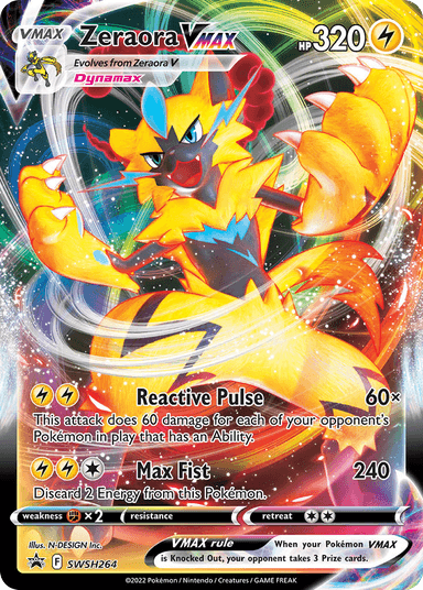 Zeraora VMAX, SWSH Black Star Promos SWSH264