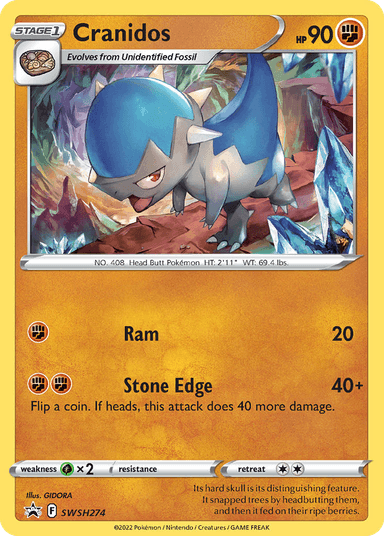 Cranidos, SWSH Black Star Promos SWSH274
