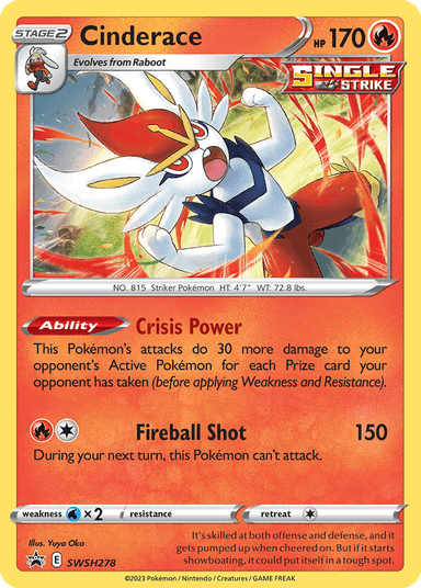 Cinderace, SWSH Black Star Promos SWSH278