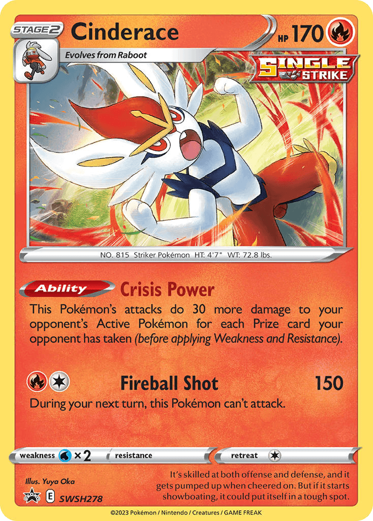 Cinderace, SWSH Black Star Promos SWSH278