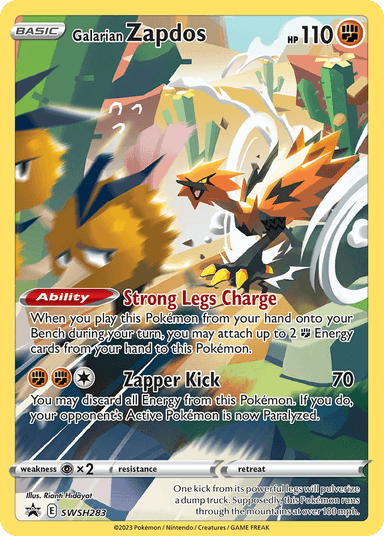 Galarian Zapdos, SWSH Black Star Promos SWSH283