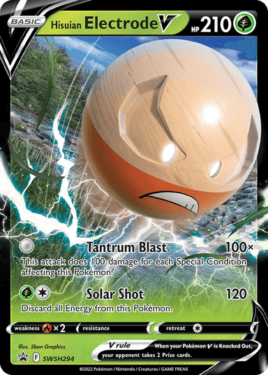 Hisuian Electrode V, SWSH Black Star Promos SWSH294
