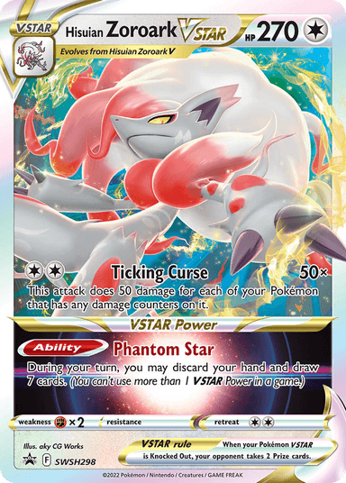Hisuian Zoroark VSTAR, SWSH Black Star Promos SWSH298