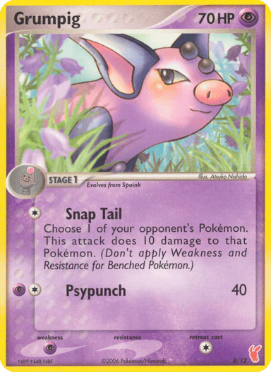 Grumpig, EX Trainer Kit 2 Plusle 3