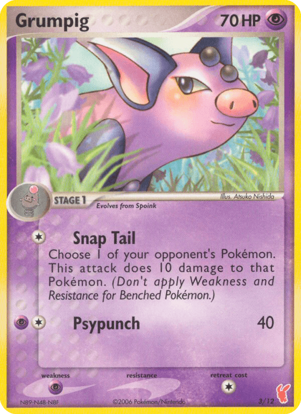 Grumpig, EX Trainer Kit 2 Plusle 3