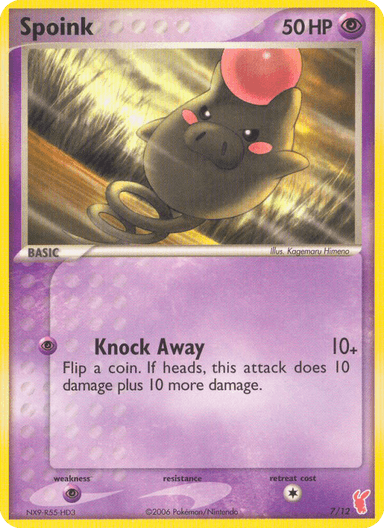 Spoink, EX Trainer Kit 2 Plusle 7
