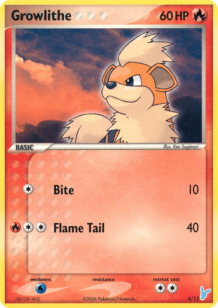 Growlithe, EX Trainer Kit 2 Minun 4