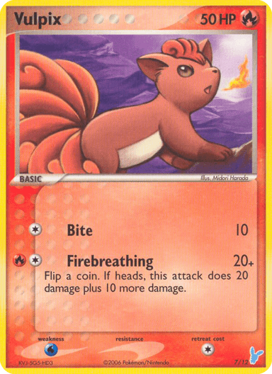 Vulpix, EX Trainer Kit 2 Minun 7