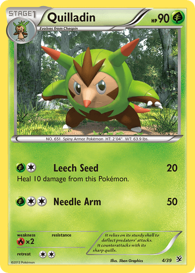 Quilladin, Kalos Starter Set 4