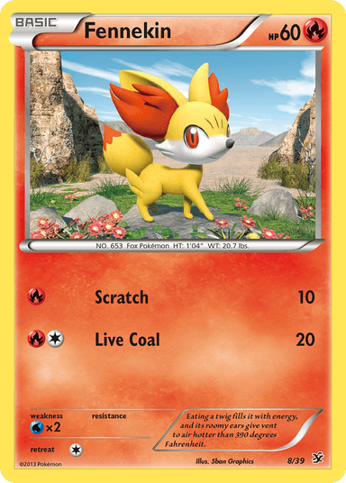 Fennekin, Kalos Starter Set 8