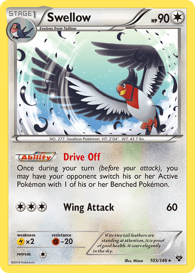 Swellow, XY 103
