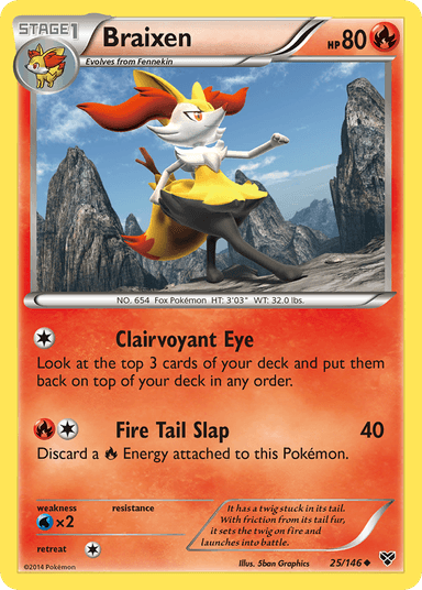 Braixen, XY 25
