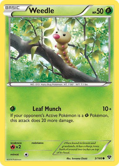 Weedle, XY 3
