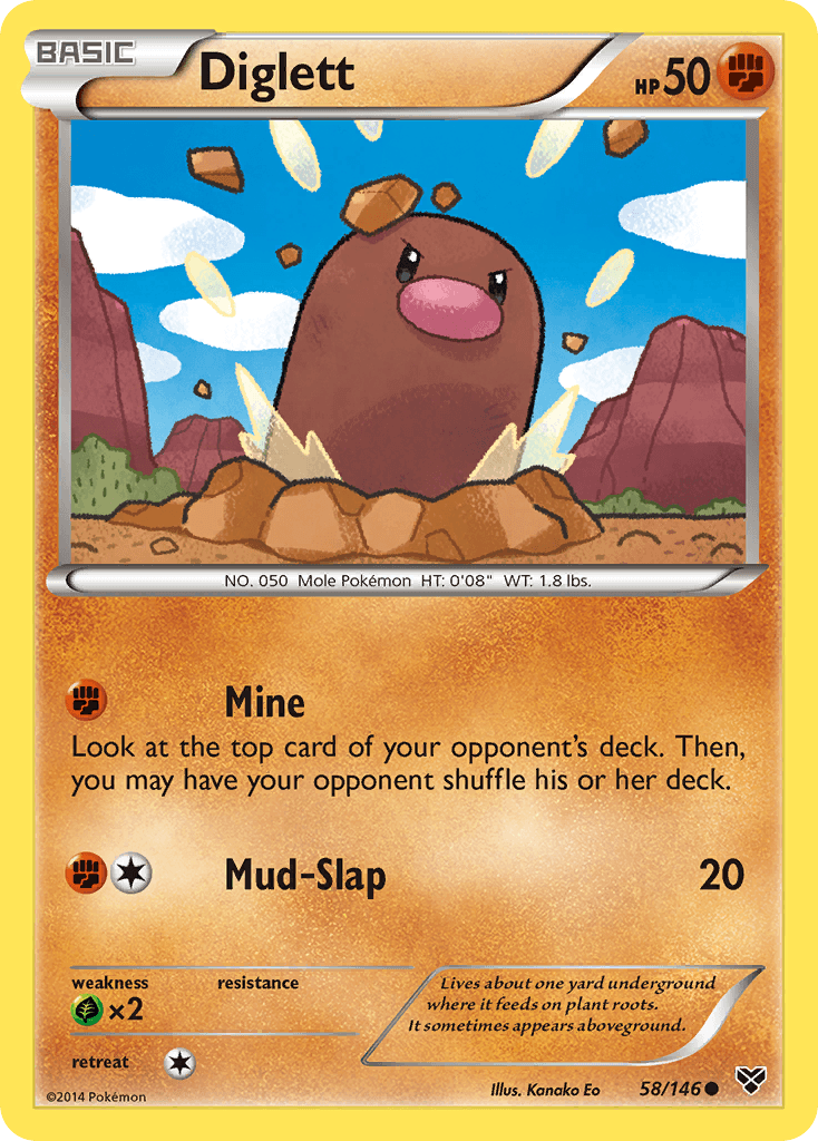 Diglett, XY 58
