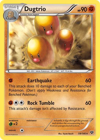 Dugtrio, XY 59