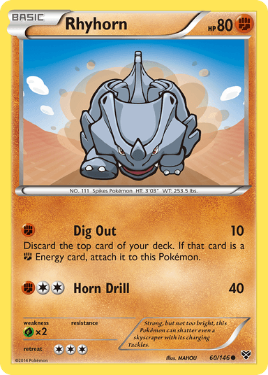 Rhyhorn, XY 60