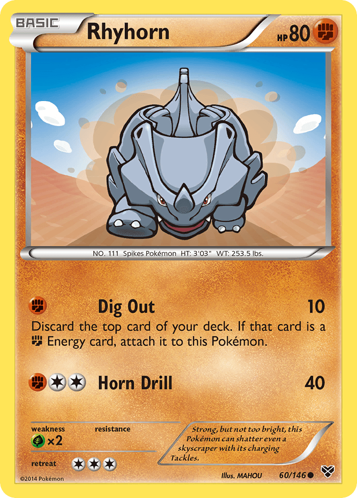 Rhyhorn, XY 60