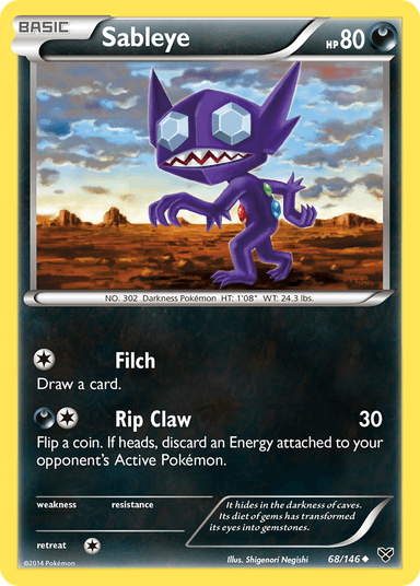 Sableye, XY 68