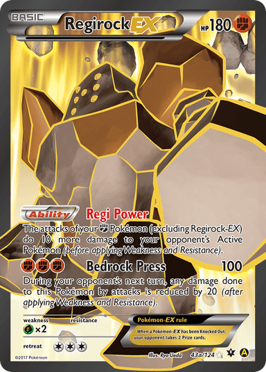 Regirock-EX, Fates Collide 43a