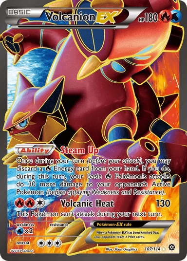 Volcanion-EX, Steam Siege 107