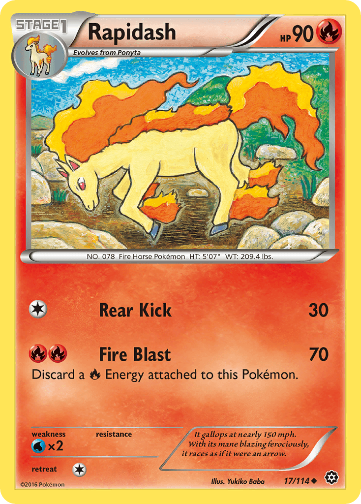 Rapidash, Steam Siege 17