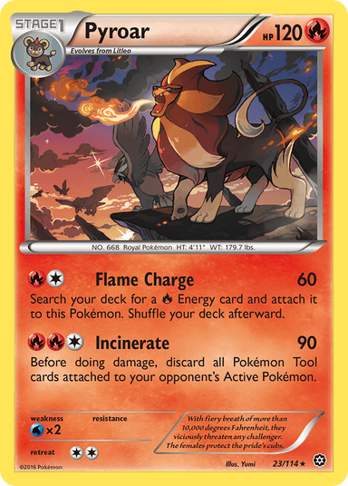 Pyroar, Steam Siege 23