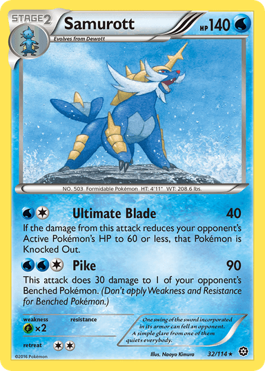 Samurott, Steam Siege 32