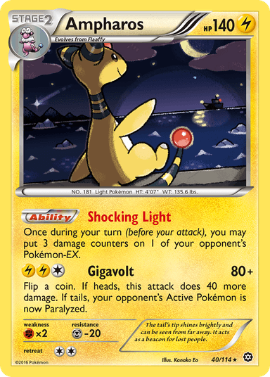 Ampharos, Steam Siege 40