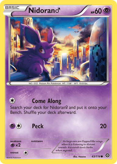 Nidoran ♂, Steam Siege 43