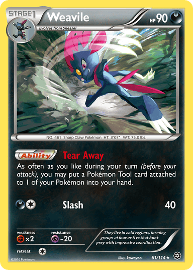 Weavile, Steam Siege 61