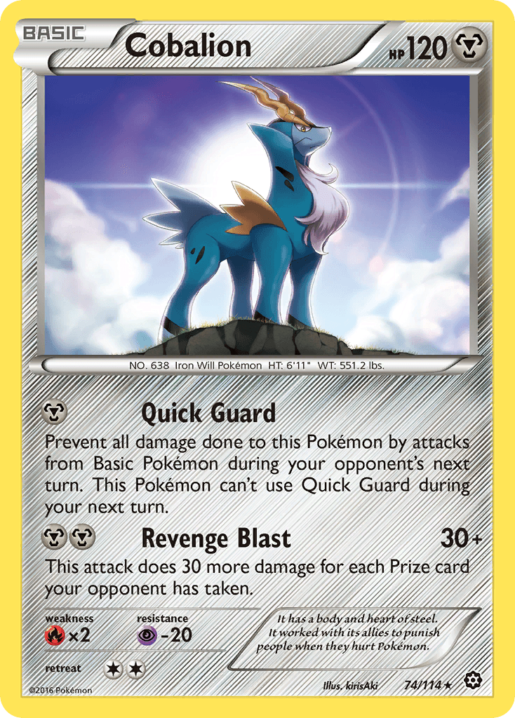 Cobalion, Steam Siege 74