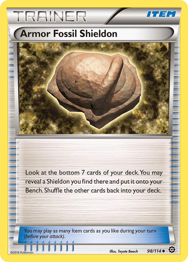 Armor Fossil Shieldon, Steam Siege 98