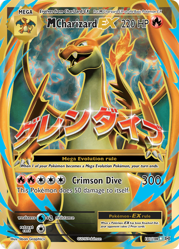 M Charizard-EX, Evolutions 101
