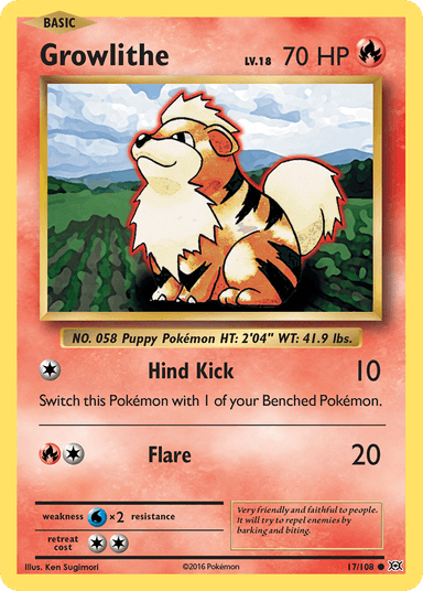 Growlithe, Evolutions 17