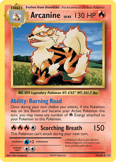 Arcanine, Evolutions 18