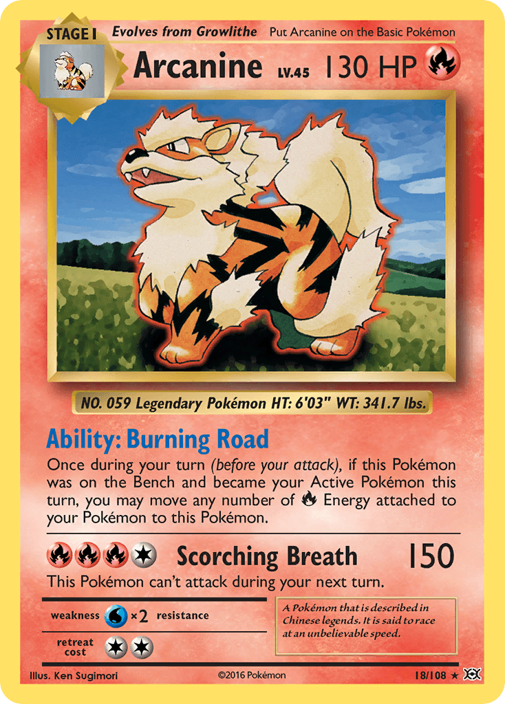 Arcanine, Evolutions 18