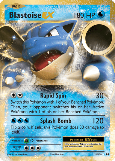 Blastoise-EX, Evolutions 21