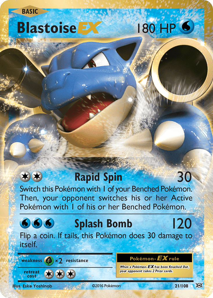 Blastoise-EX, Evolutions 21