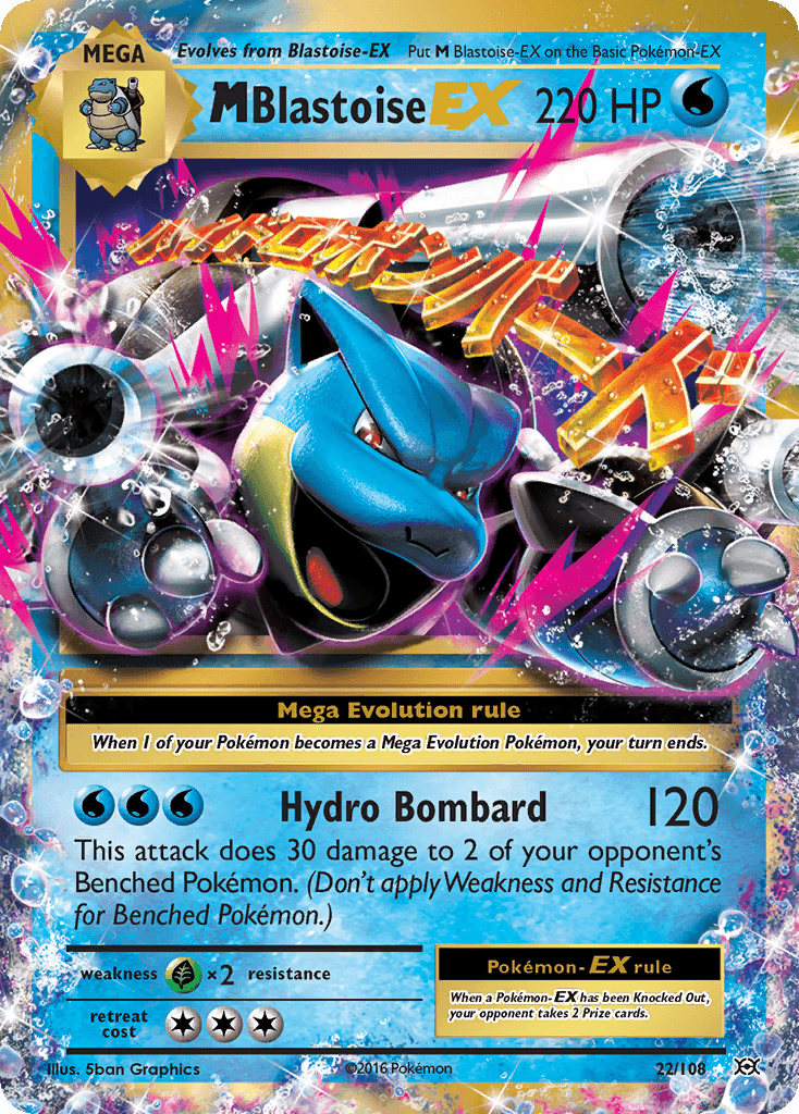 M Blastoise-EX, Evolutions 22